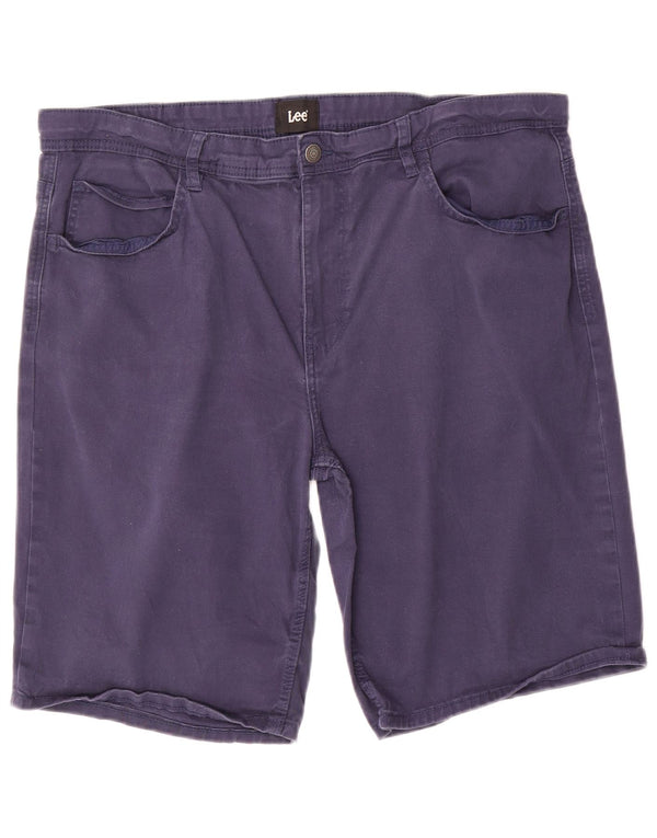 Pantaloncini casual da uomo Lee grandi W36 in cotone blu navy