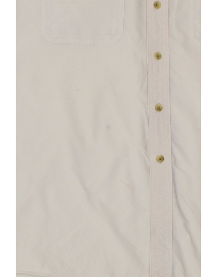 L.L.BEAN Mens Short Sleeve Shirt XL White Nylon Vintage L.L.Bean and Second-Hand L.L.Bean from Messina Hembry 