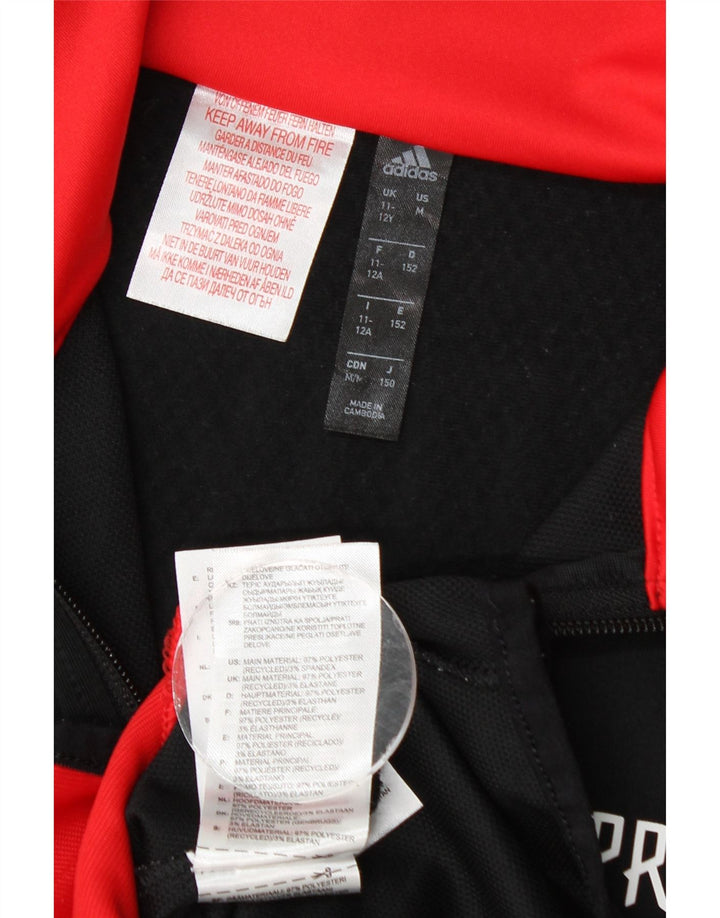 Giacca da ginnastica Adidas Predator Graphic da ragazzo 11-12 anni nera