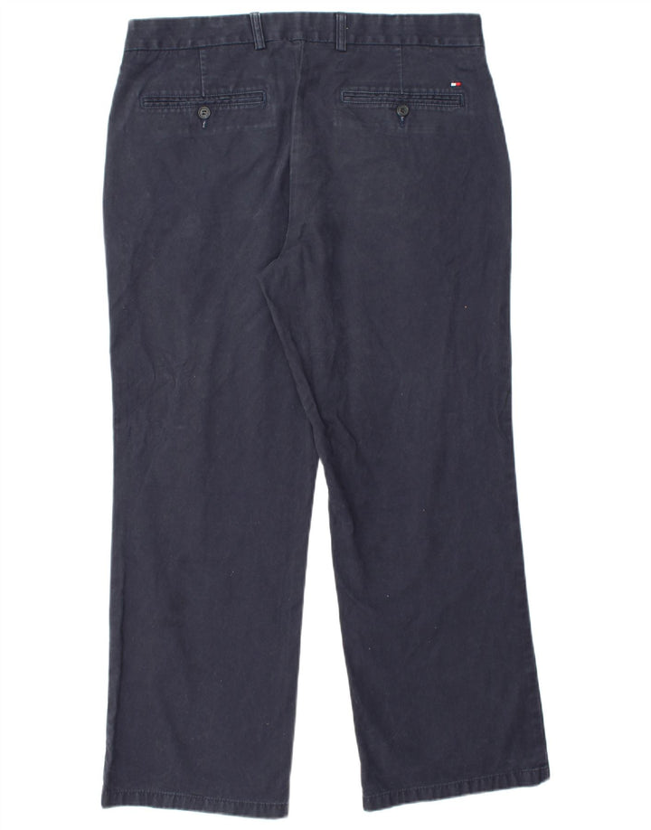 TOMMY HILFIGER Pantaloni chino da uomo Soho dalla vestibilità rilassata W36 L30 Blu navy