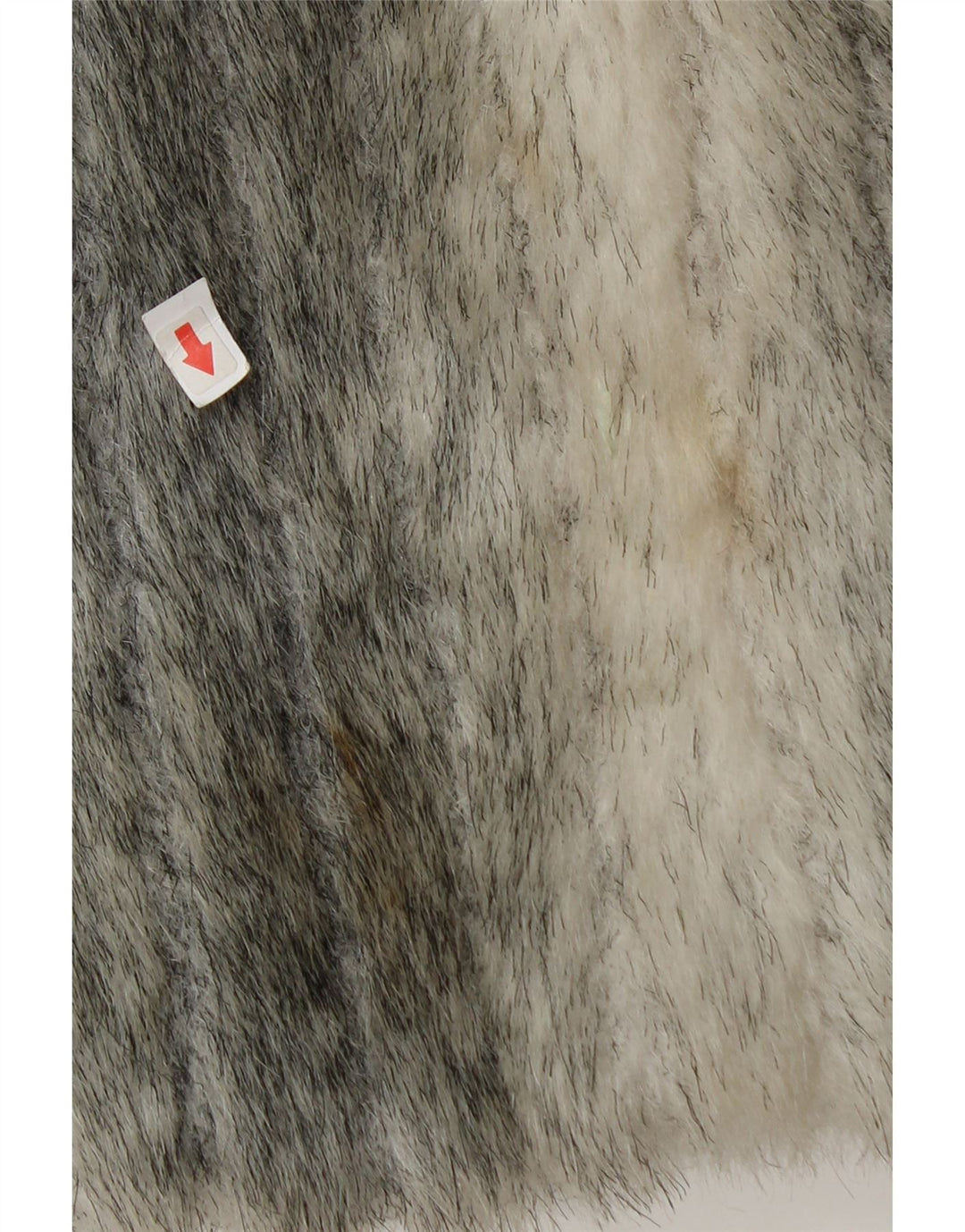 Giacca da donna in pelliccia sintetica Francesca UK 12 Modacrile con stampa animalier grigio medio