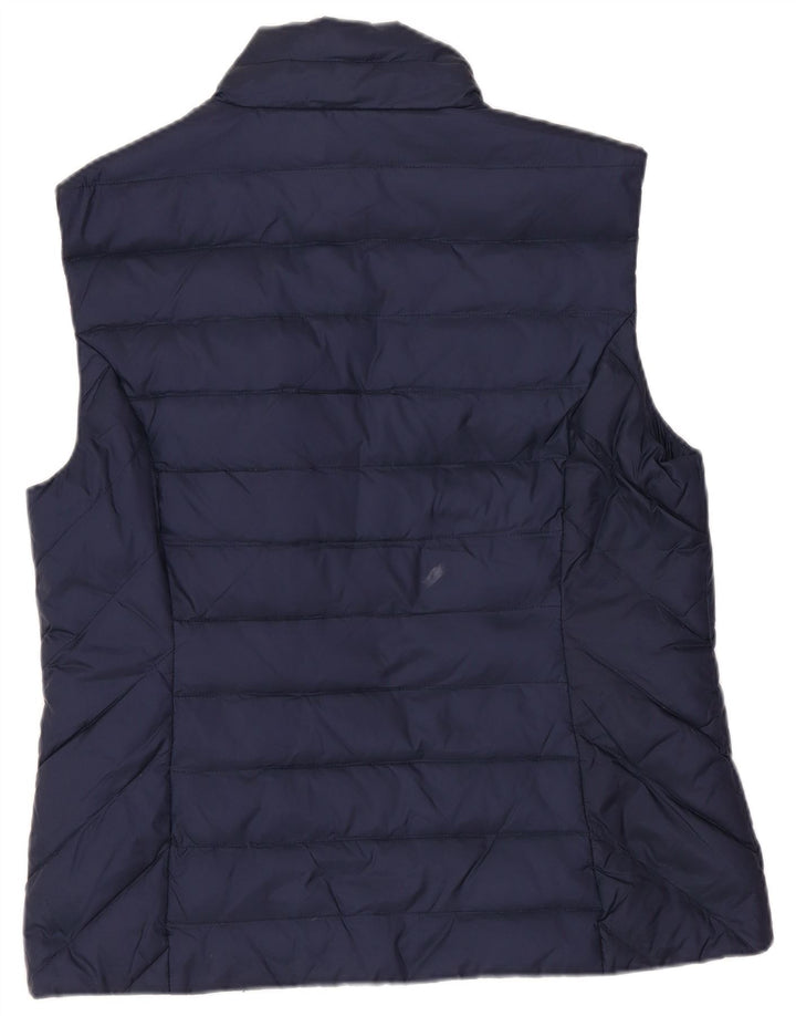 JACK WILLS Gilet imbottito da donna UK 12 medio blu navy in poliammide
