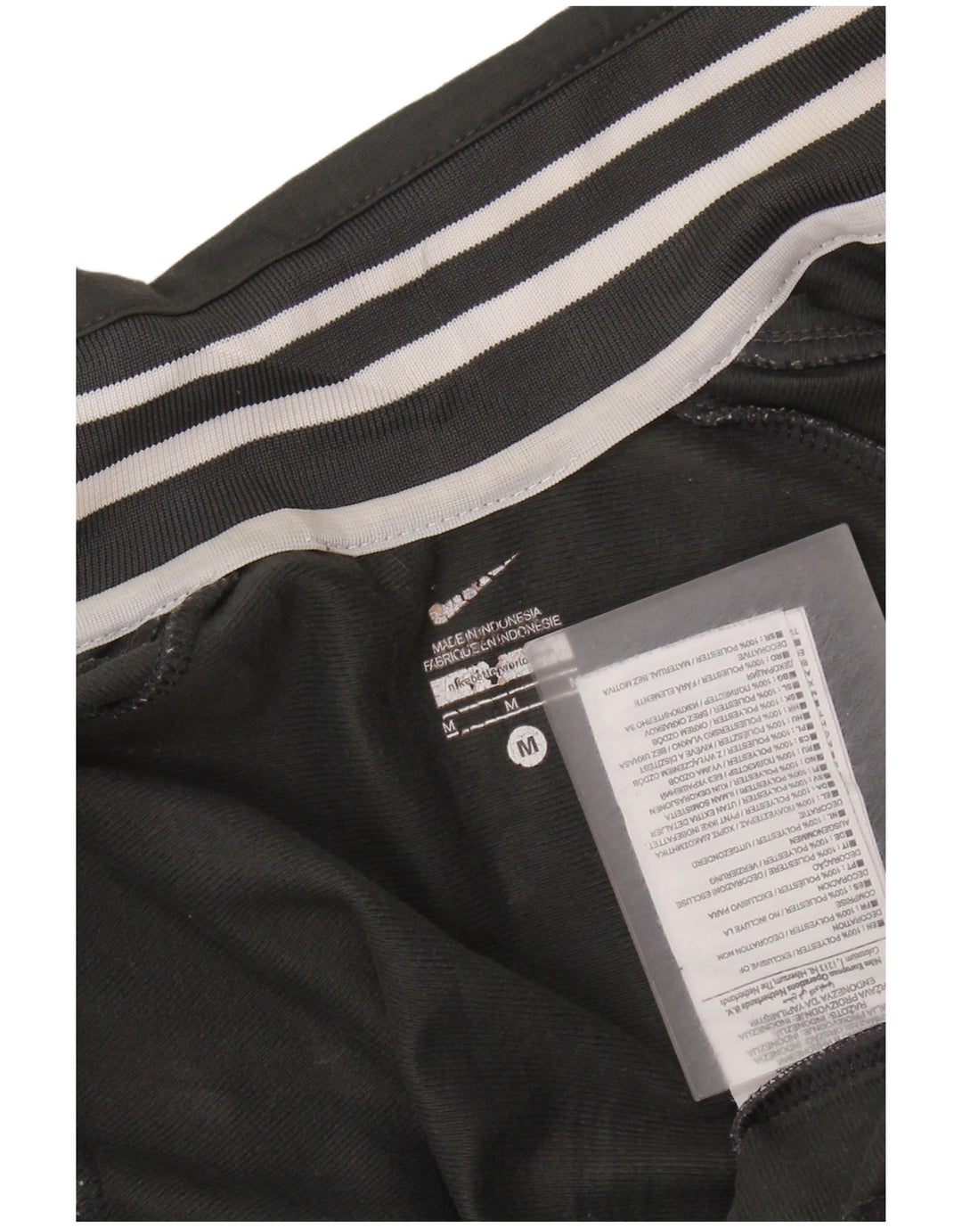 Giacca da ginnastica con grafica NIKE da donna UK 14 Poliestere grigio medio