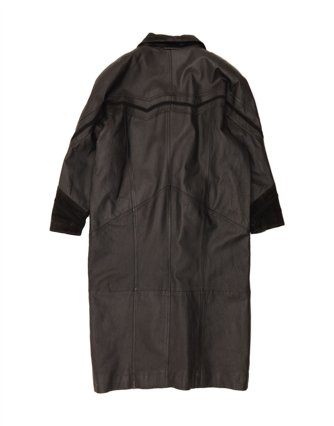 WORTHINGTON Womens Leather Coat UK 18 XL Black Leather Vintage Worthington and Second-Hand Worthington from Messina Hembry 
