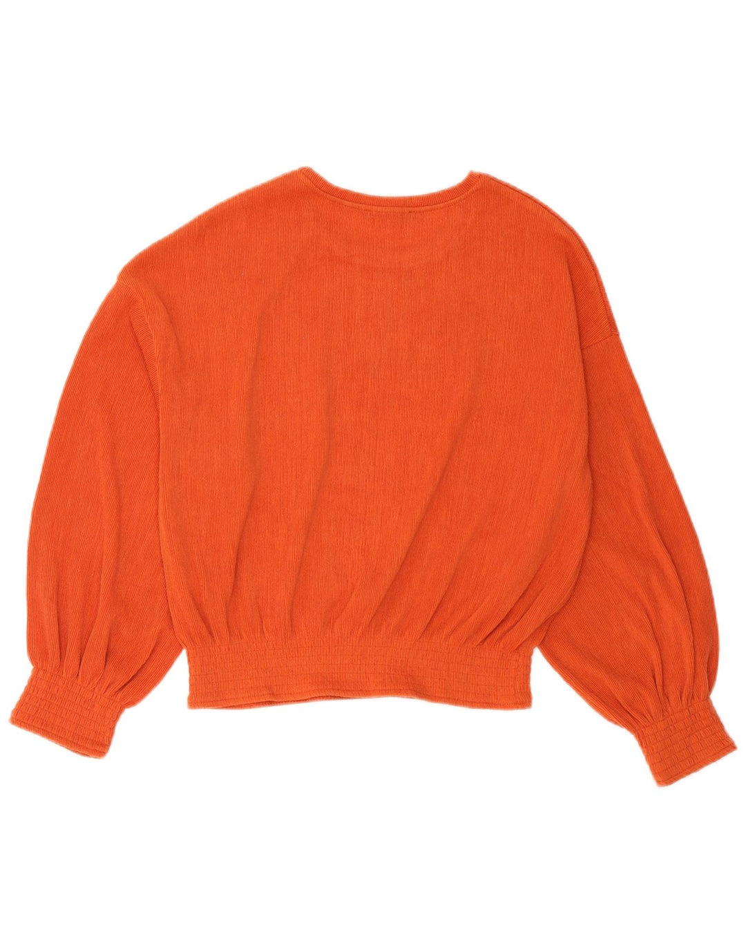Camicetta oversize da donna Zara Top UK 10 Small Arancione Poliestere