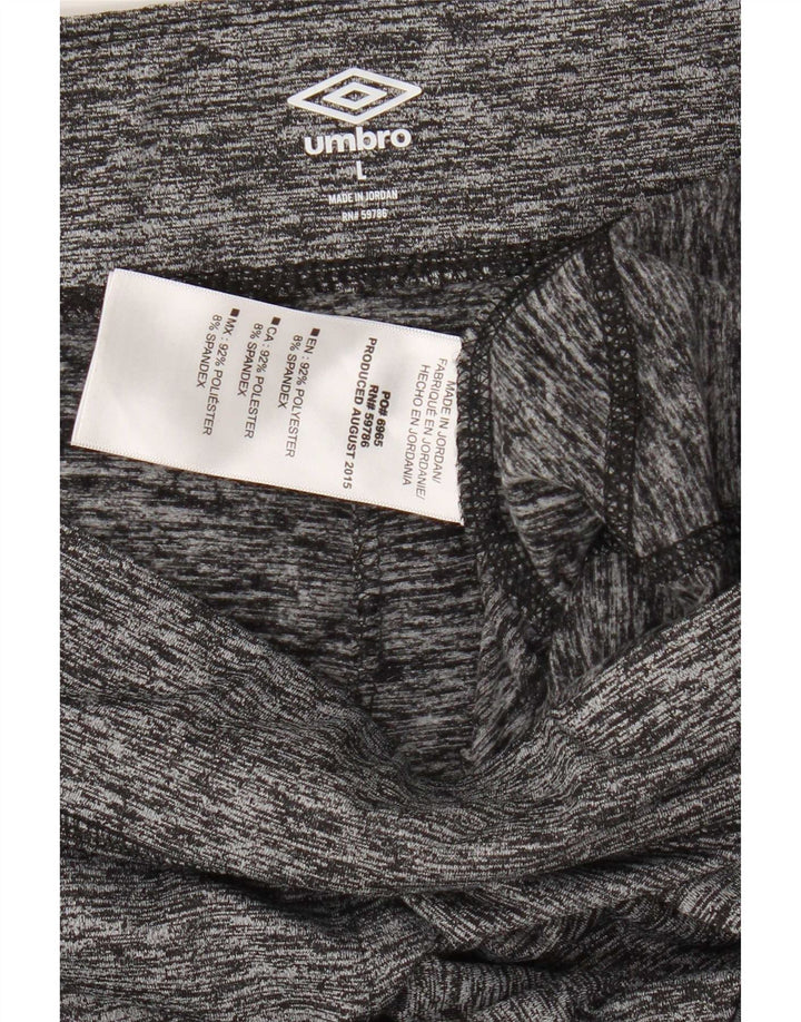 Leggings da donna Umbro UK 16 Large Poliestere chiazzato grigio