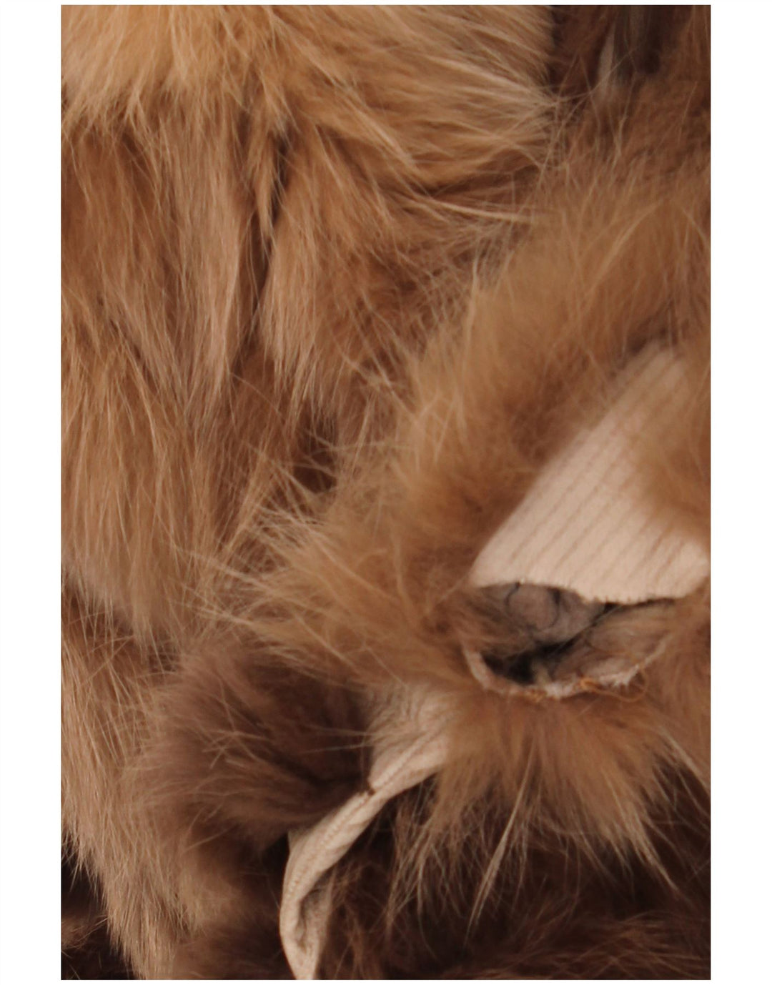 Soprabito reversibile da donna in pelliccia sintetica VINTAGE UK 18 XL marrone floreale