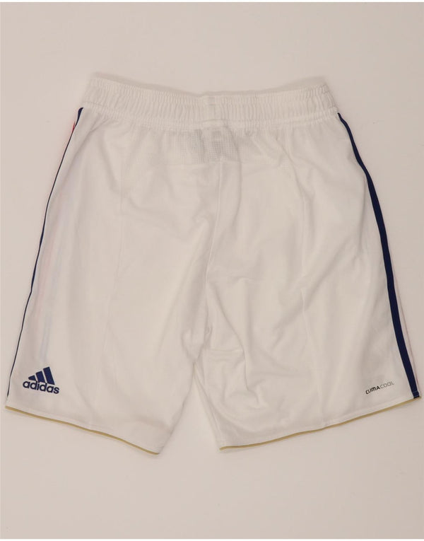 Pantaloncini sportivi Adidas da uomo della Federazione Francaise De Rugby, colore bianco medio