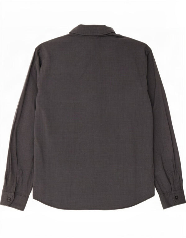 Camicia da donna Benetton UK 16 grande gessato grigio