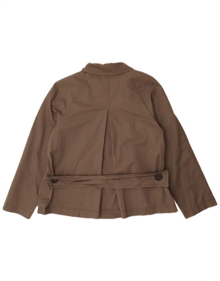 Trench corto da donna Zara UK 18 XL cotone grigio