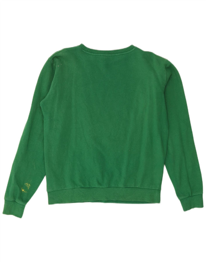 Felpa oversize con grafica da donna Ellesse, maglione UK 8 piccolo verde