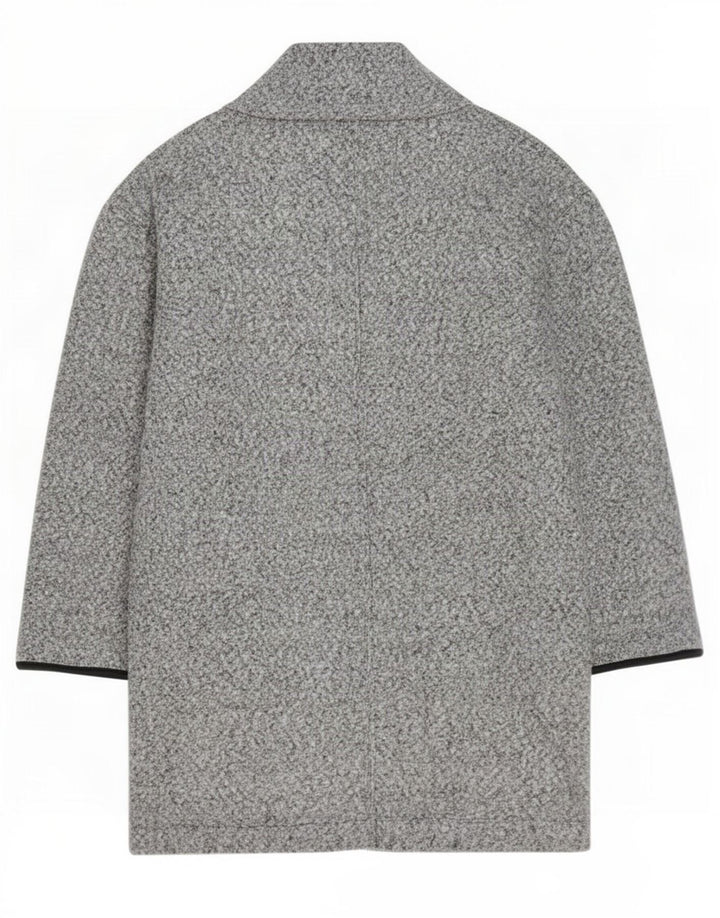 Cappotto aperto Petite da donna Marks & Spencer UK 12 Grigio medio chiazzato
