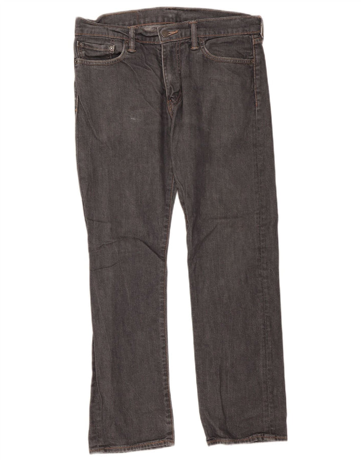 Levi's Uomo 504 Jeans dritti W32 L30 Cotone grigio
