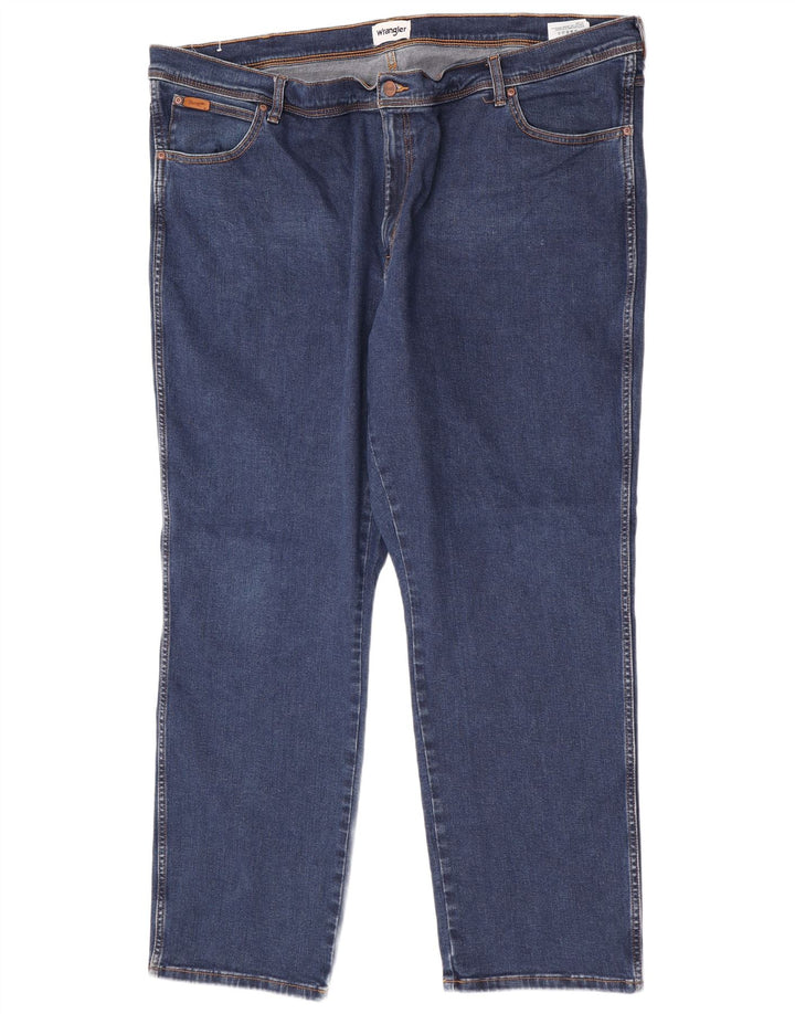 Jeans dritti da uomo Wrangler Texas W50 L32 cotone blu