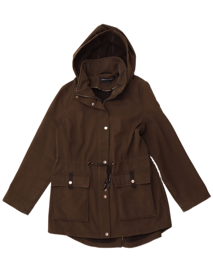Giacca parka con cappuccio da donna FRENCH CONNECTION UK 12 Poliestere kaki medio