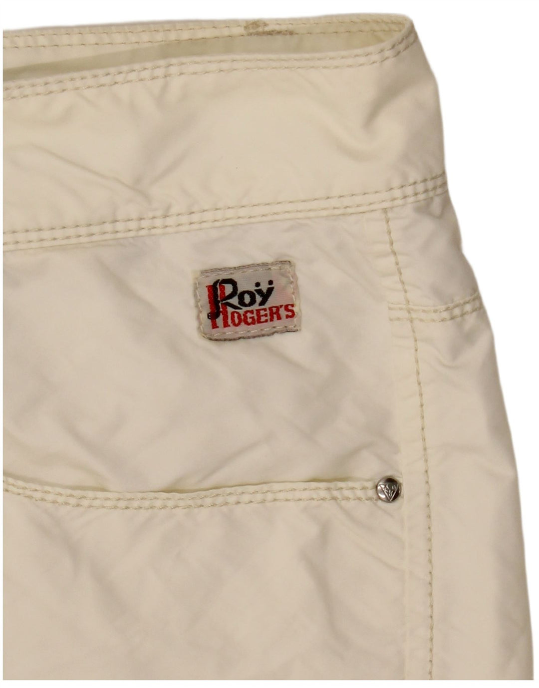 Pantaloncini casual da donna Roy Rogers IT 48 XL W34 Poliammide bianco sporco