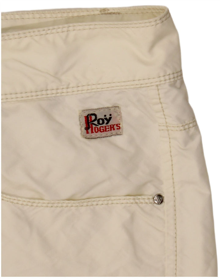 Pantaloncini casual da donna Roy Rogers IT 48 XL W34 Poliammide bianco sporco