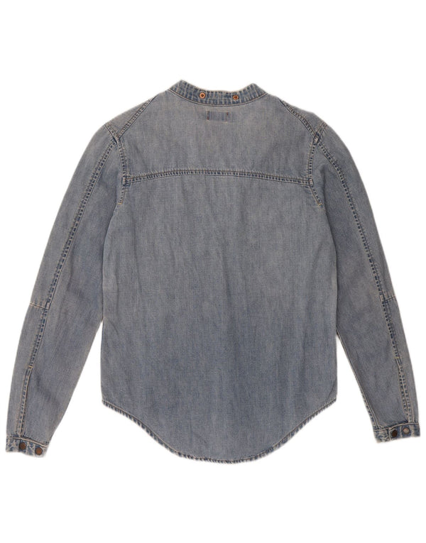 Camicia in denim pullover da donna Levi's UK 6 XS cotone blu
