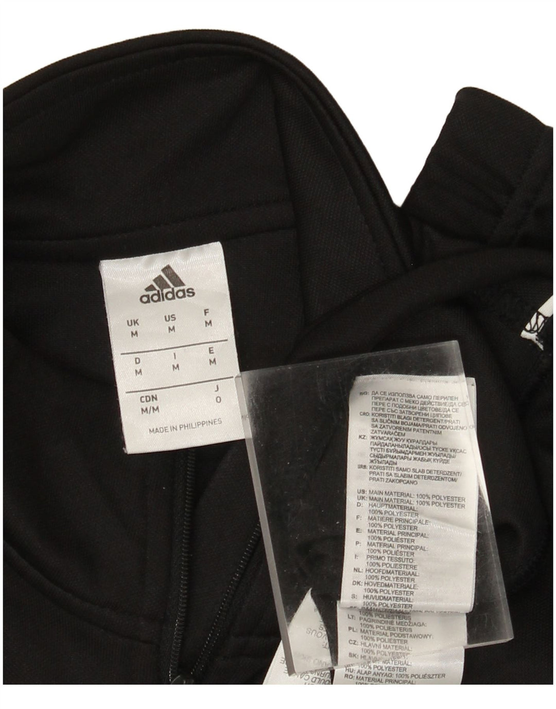 Felpa Adidas Uomo Climalite con zip e collo maglione medio poliestere nero