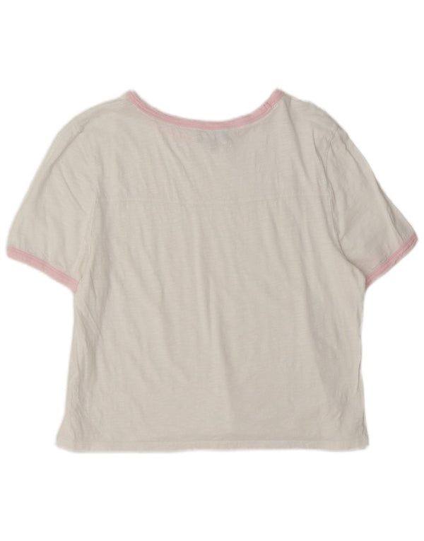 ME+EM T-shirt da donna Top UK 14 Large bianco in cotone color block