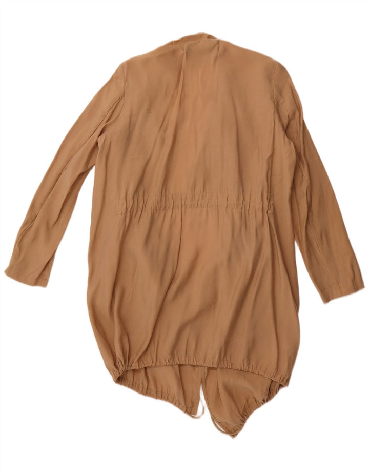 Cappotto Zara Donna UK 10 Small Beige Modal