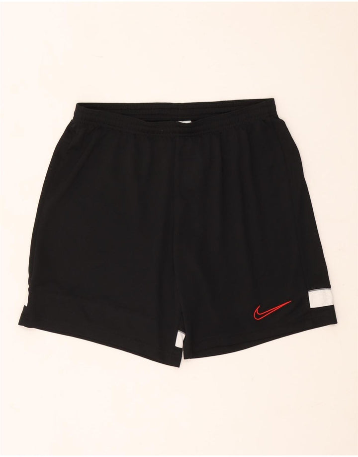 Pantaloncini sportivi Nike Dri Fit da uomo, colore nero medio, in poliestere color block