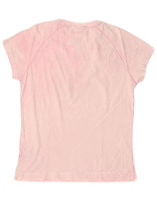 T-shirt grafica Champion da donna Heritage Fit UK 12 Medium Pink Tie Dye