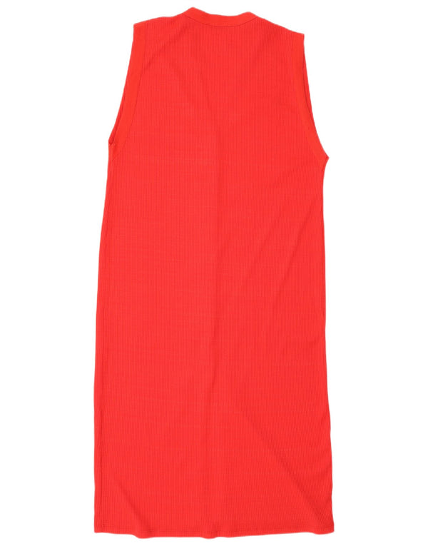 Vestito lungo senza maniche da donna Zara UK 14 rosso medio