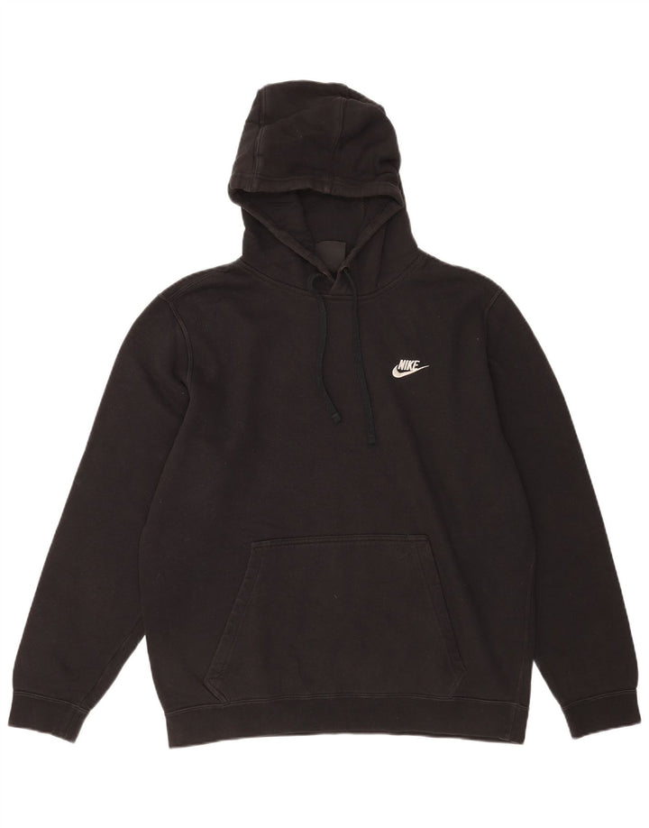 Felpa con cappuccio da uomo Nike Large in cotone nero