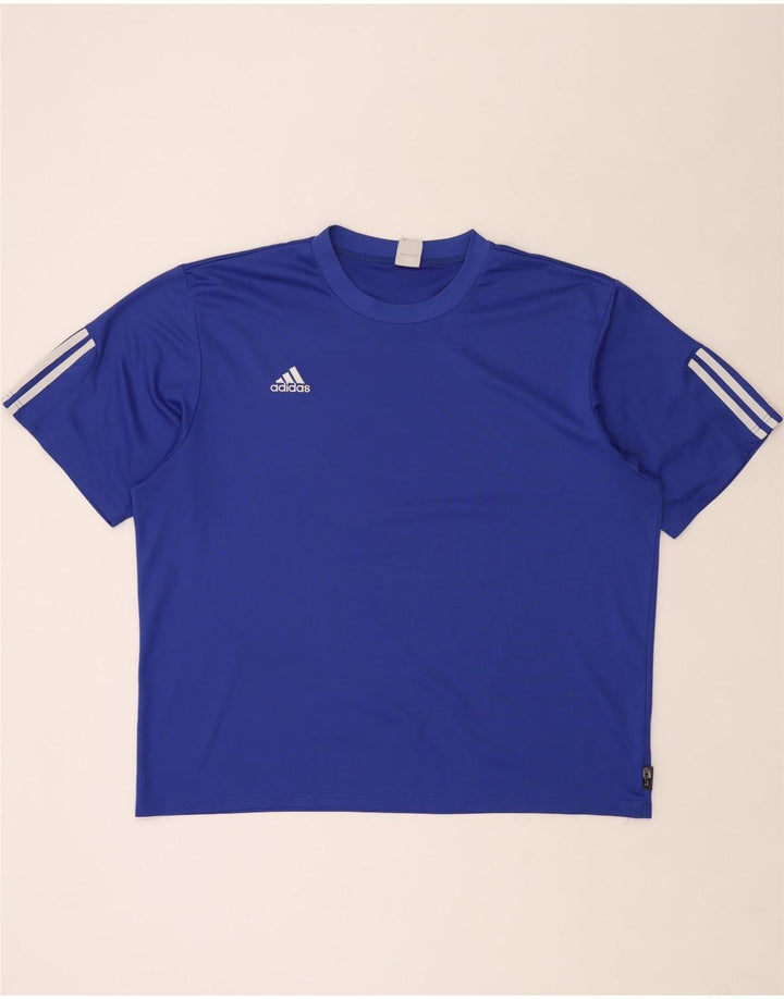 T-shirt ADIDAS da uomo Climalite Top 2XL blu poliestere