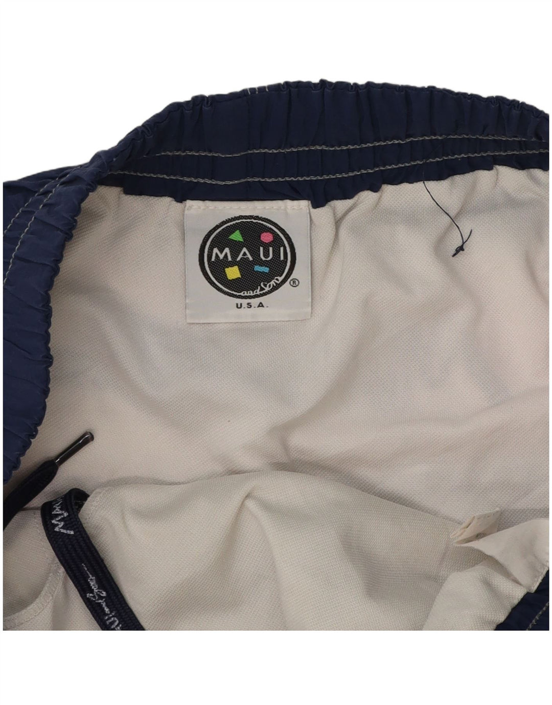 Maui and Sons Pantaloncini da bagno grafici da uomo in nylon color block grigio medio
