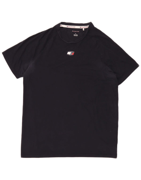 T-shirt da uomo Tommy Hilfiger Top in cotone blu navy medio