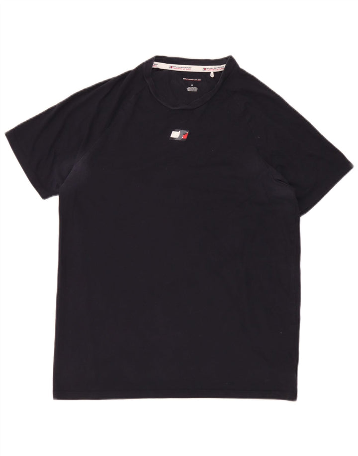 T-shirt da uomo Tommy Hilfiger Top in cotone blu navy medio