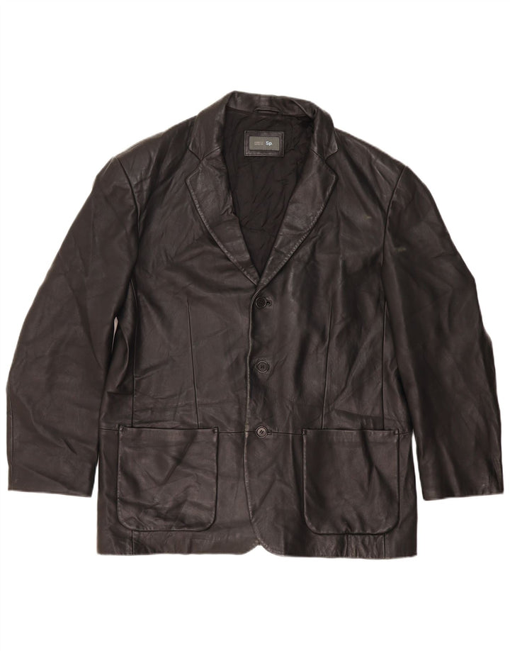 Giacca blazer a 3 bottoni da uomo Marks & Spencer UK 40 grande nera