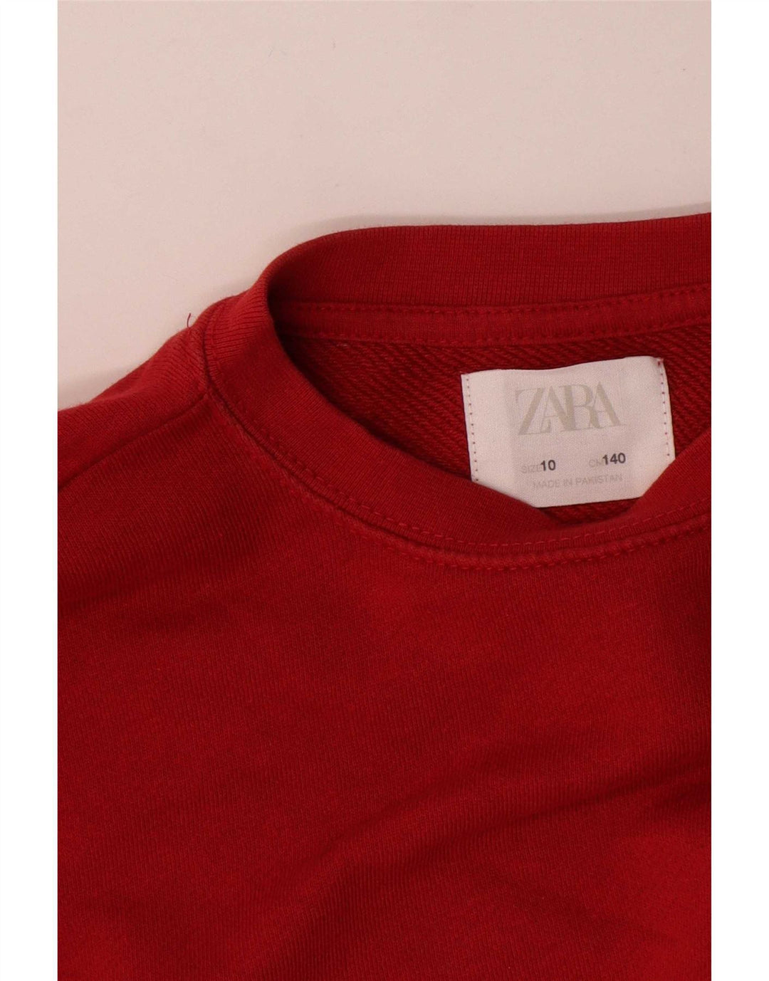 Felpa Maglia Zara Bambina 9-10 Anni Rossa