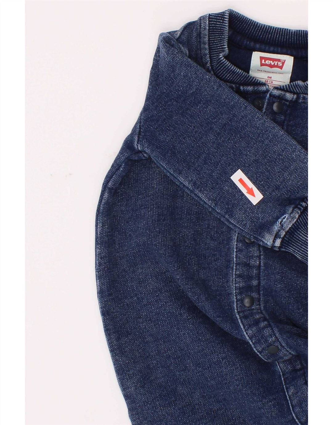 Tuta a maniche lunghe da neonato Levi's 3-6 mesi blu navy
