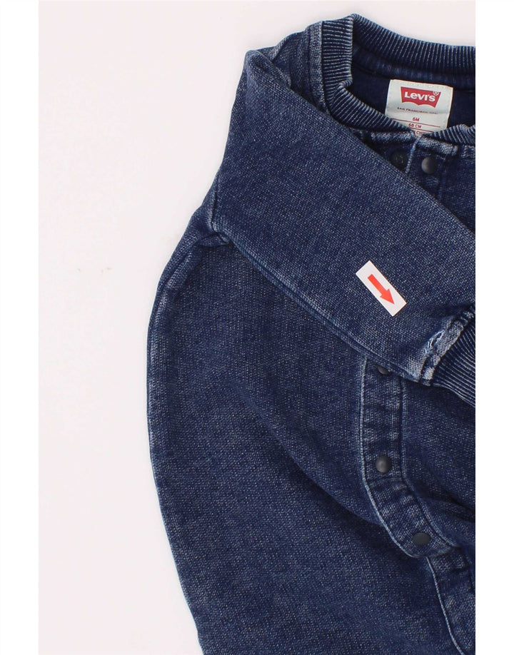 Tuta a maniche lunghe da neonato Levi's 3-6 mesi blu navy