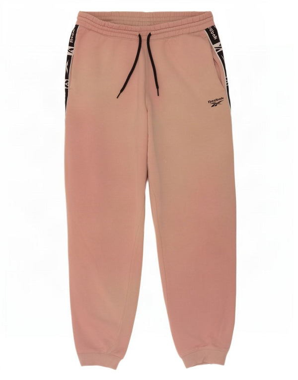 Pantaloni da tuta Reebok da uomo con grafica Joggers Large Pink Colourblock