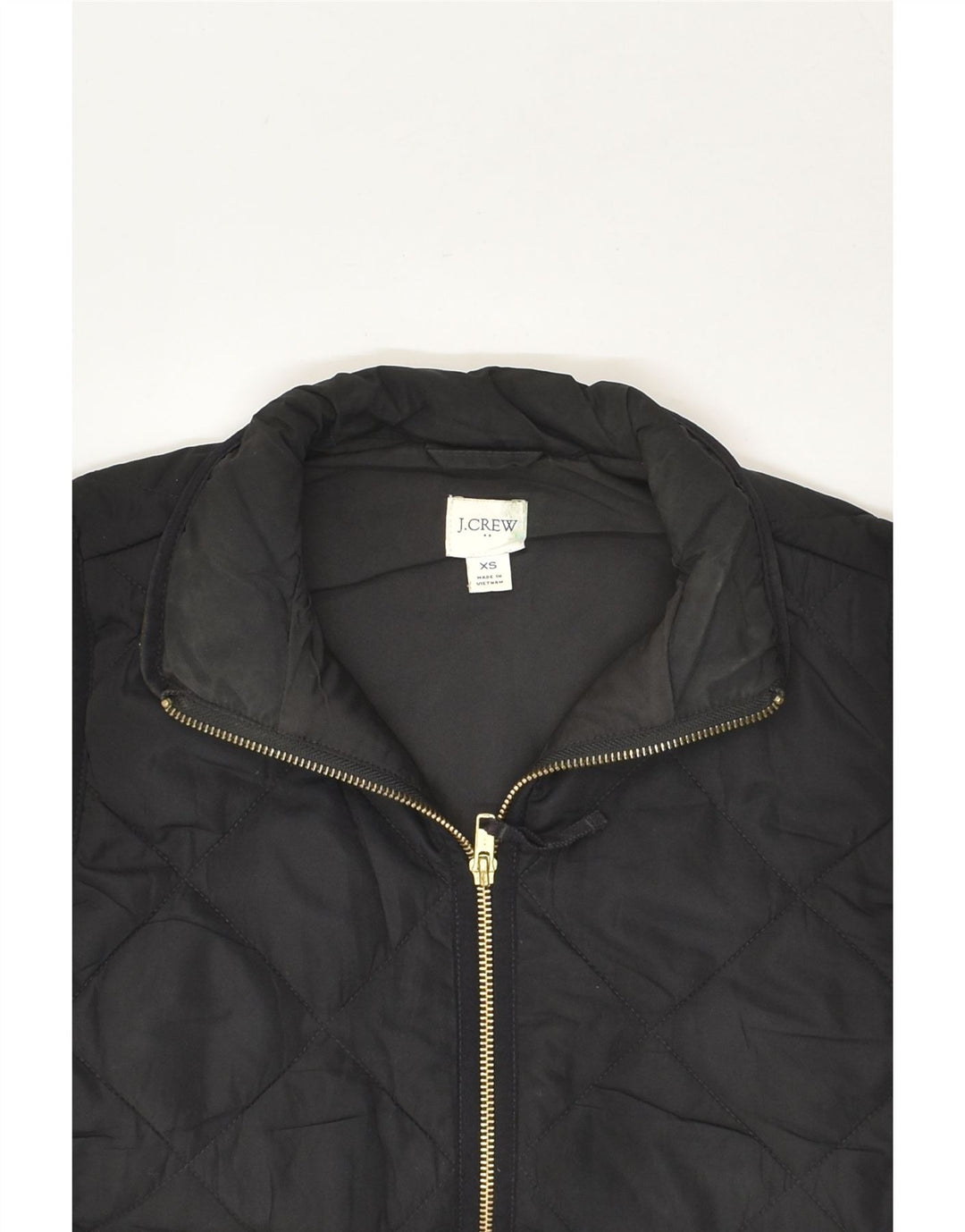 J. CREW Womens Quilted Gilet UK 6 XS Black Polyester | Vintage J. Crew | Thrift | Second-Hand J. Crew | Used Clothing | Messina Hembry 