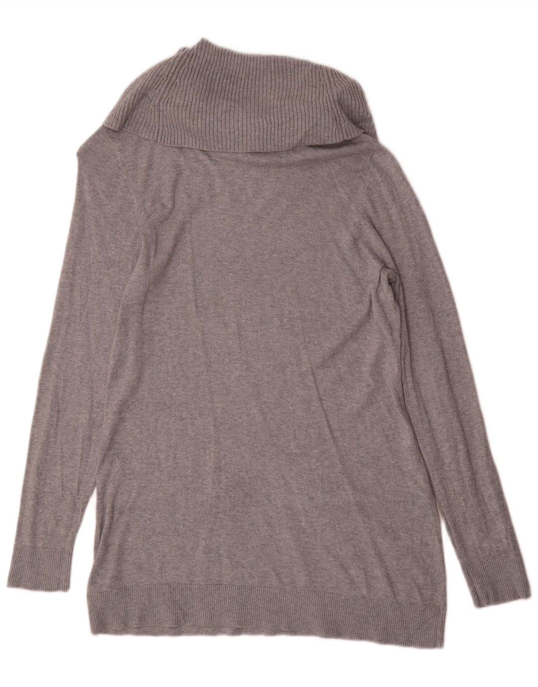 Maglione maglione a collo alto da donna Michael Kors UK 16 grande grigio screziato