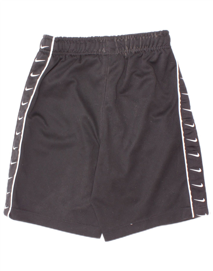 Pantaloncini sportivi Nike da ragazzo con grafica 10-11 anni, poliestere nero medio