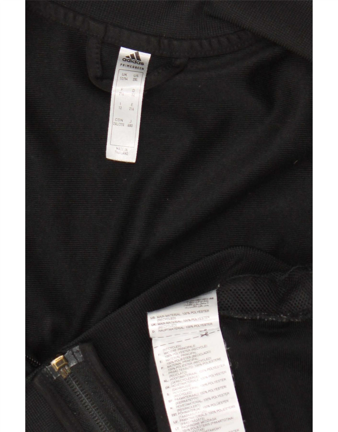 Giacca da tuta da uomo Adidas UK 52/54 XL poliestere nero