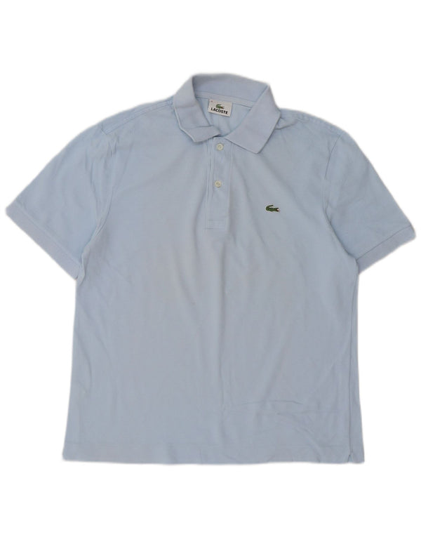 Polo da uomo Lacoste taglia 4 in cotone blu medio