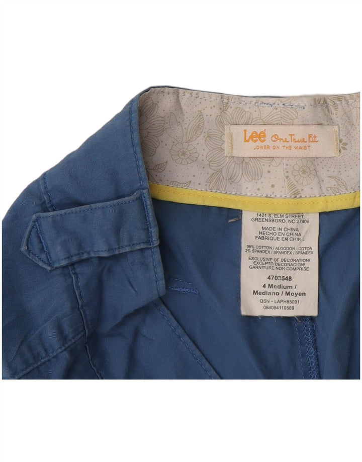 Pantaloncini casual da donna LEE US 4 Small W27 Blu Cotone
