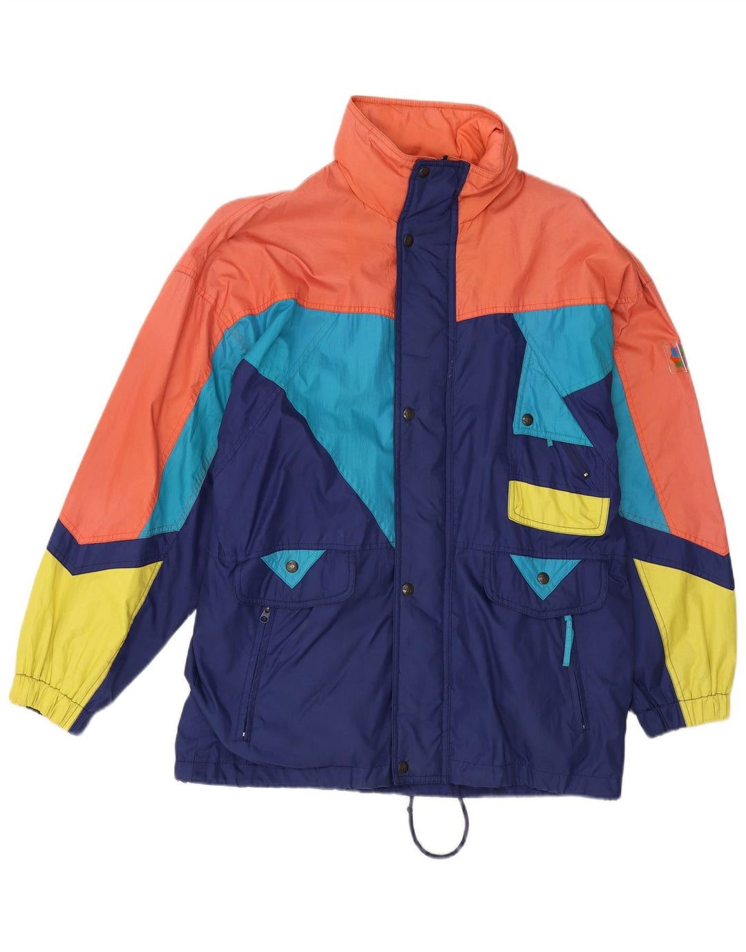 Giacca da sci con cappuccio da uomo Brugi UK 36 Small multicolore Colourblock