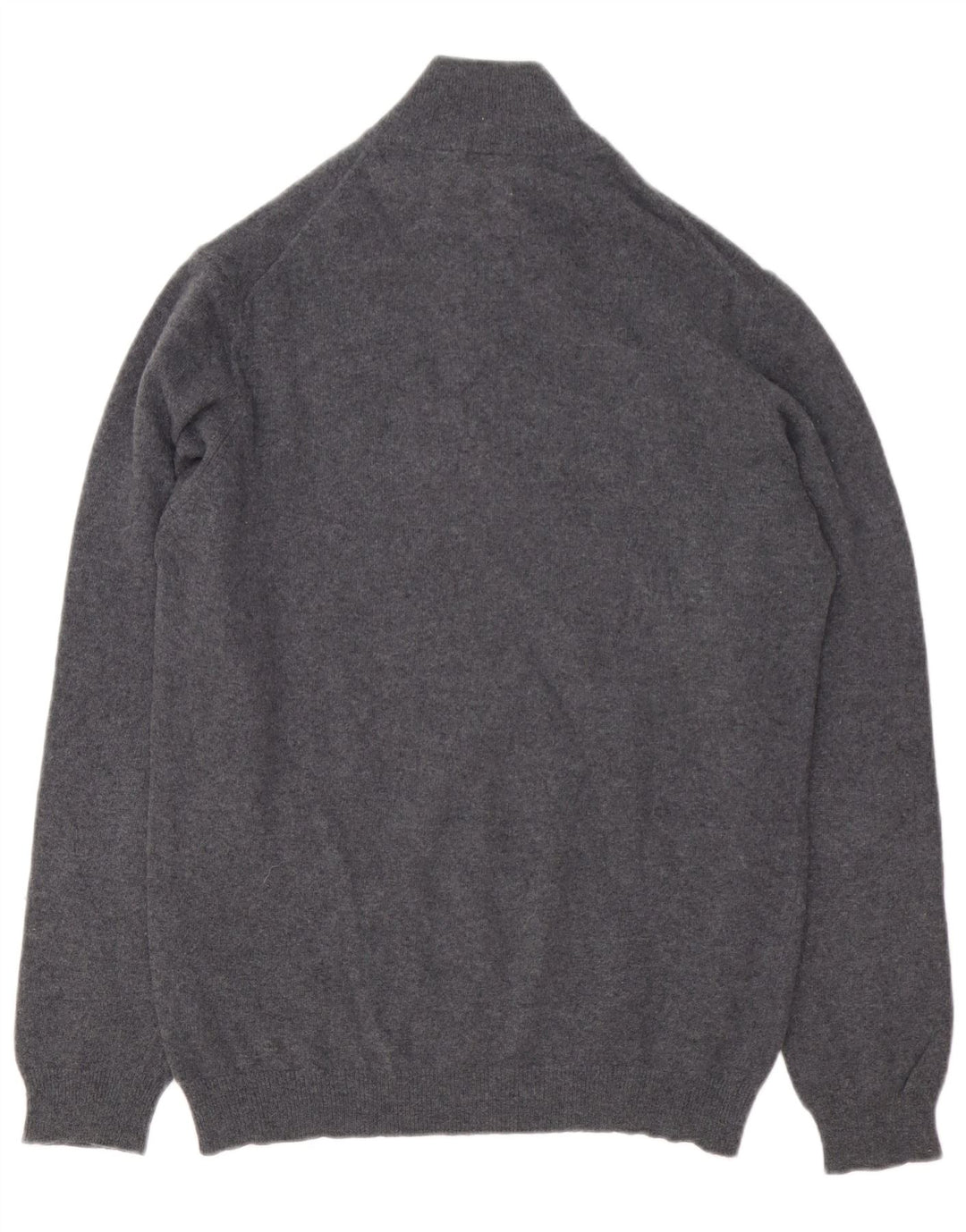 Timberland Maglione da uomo con zip sul collo, grande lana merino grigia