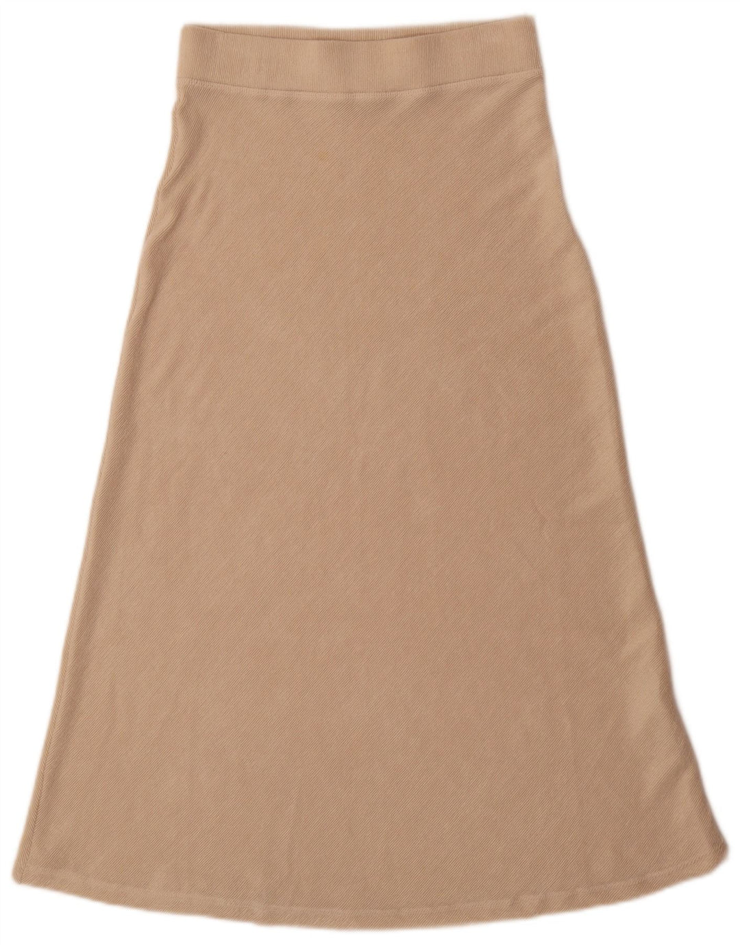 Gonna a trapezio a vita alta da donna Zara media W28 poliestere beige