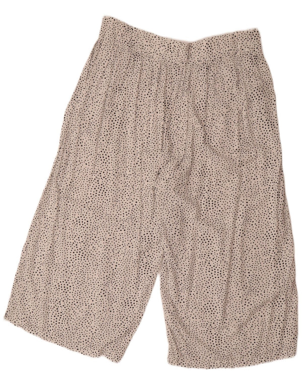Pantaloni Capri da donna Marks & Spencer UK 18 XL W40 L22 Bianco maculato