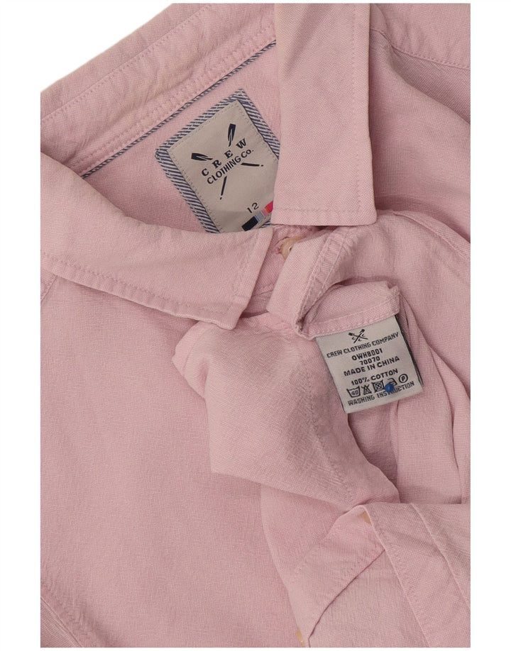Crew Clothing Camicia da donna UK 12 Cotone rosa medio