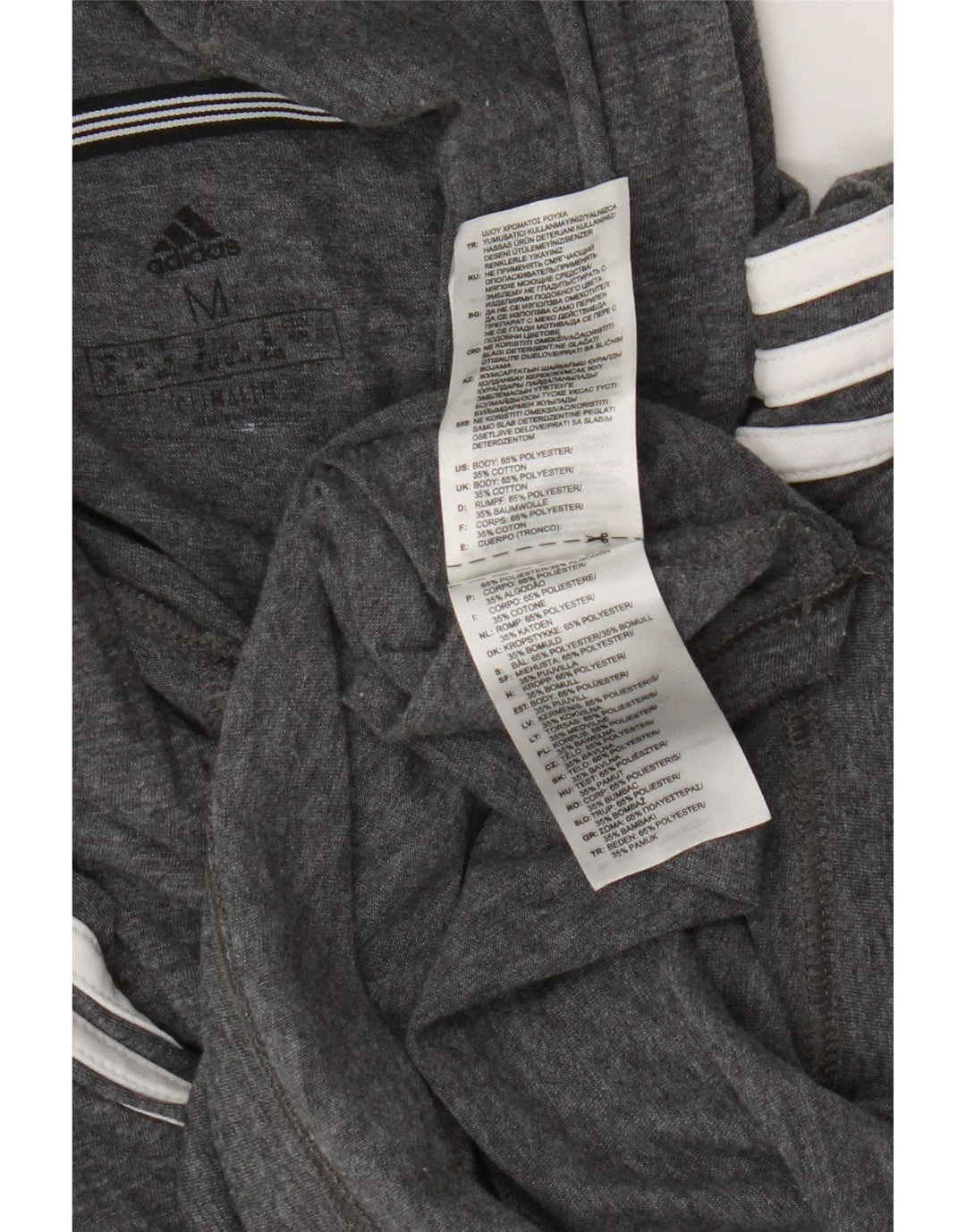 Maglia a maniche lunghe con cappuccio Adidas Climalite da donna UK 12/14 Grigio medio